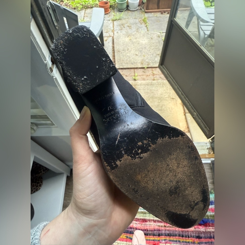 Vintage Prada Nylon/Leather Booties - Picture 15 of 16